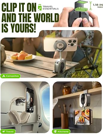 LISEN Airplane Travel Essentials for Women Men Phone Holder for Desk Cruise Vacation Essentials 2026 MagSafe Travel Size Accessories Flying Long Flight Airplane Gadgets Men Father Gifts