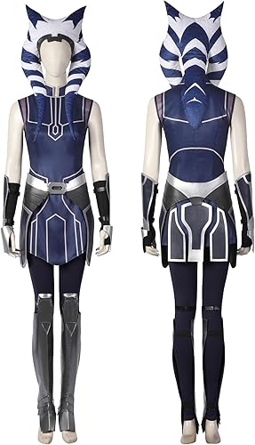 Miniatura 3 de Disfraz de Tano para adulto, tocado de batalla clon, juego completo, uniforme de Halloween