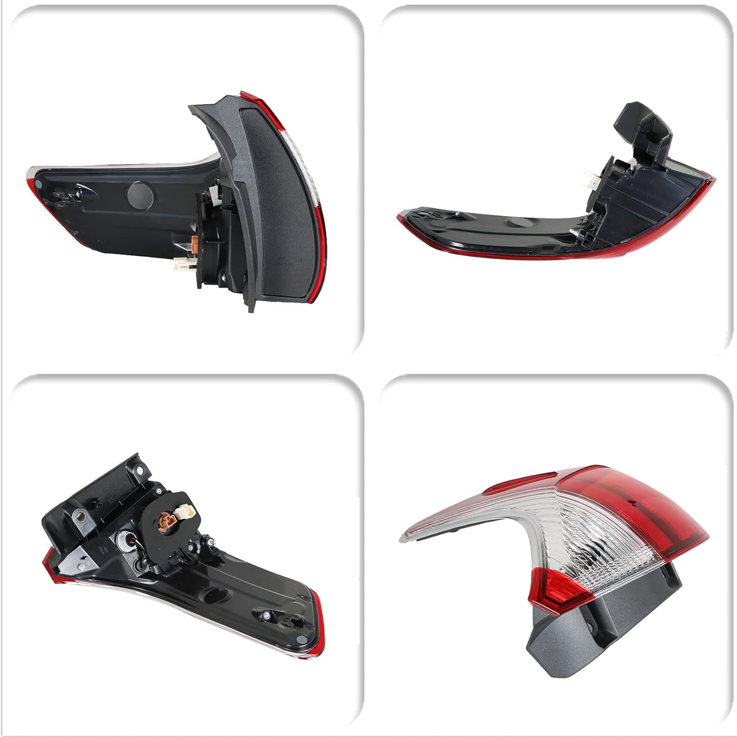 1-Pack Tail Light Assembly Brake Lamp Rear Light Right Side Outer Replacement for 2015-2020 Sienna Base/L/LE/XLE/Limited