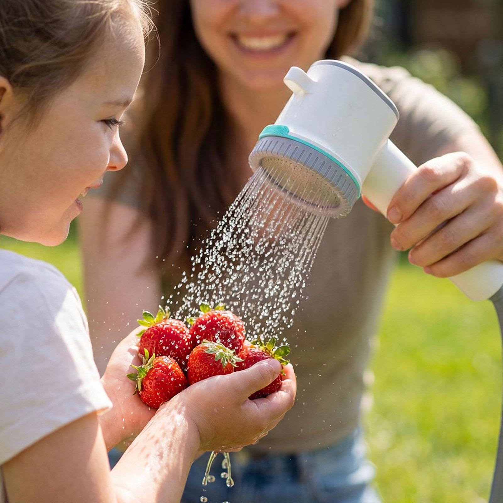 Generico Doccia Da Campeggio Soffione Elettrico A 2 Modalità Con | Doccia Elettrica Portatile Leggera per Giardino Balcone Viaggio Camper Spiaggia Campeggio Escursionismo Prato Zaino