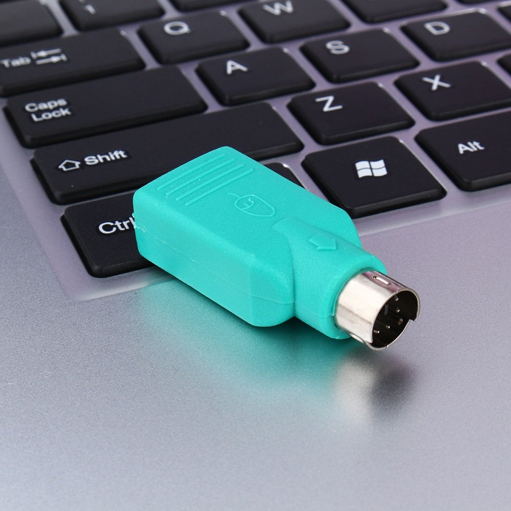 VGEBY Adapter USB żeński na PS2 męski wymienny konwerter USB dla klawiatury i myszy