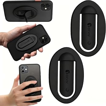 2 Pack Smartphone Holder Silicone Mobile Phone Ring Car Navigation