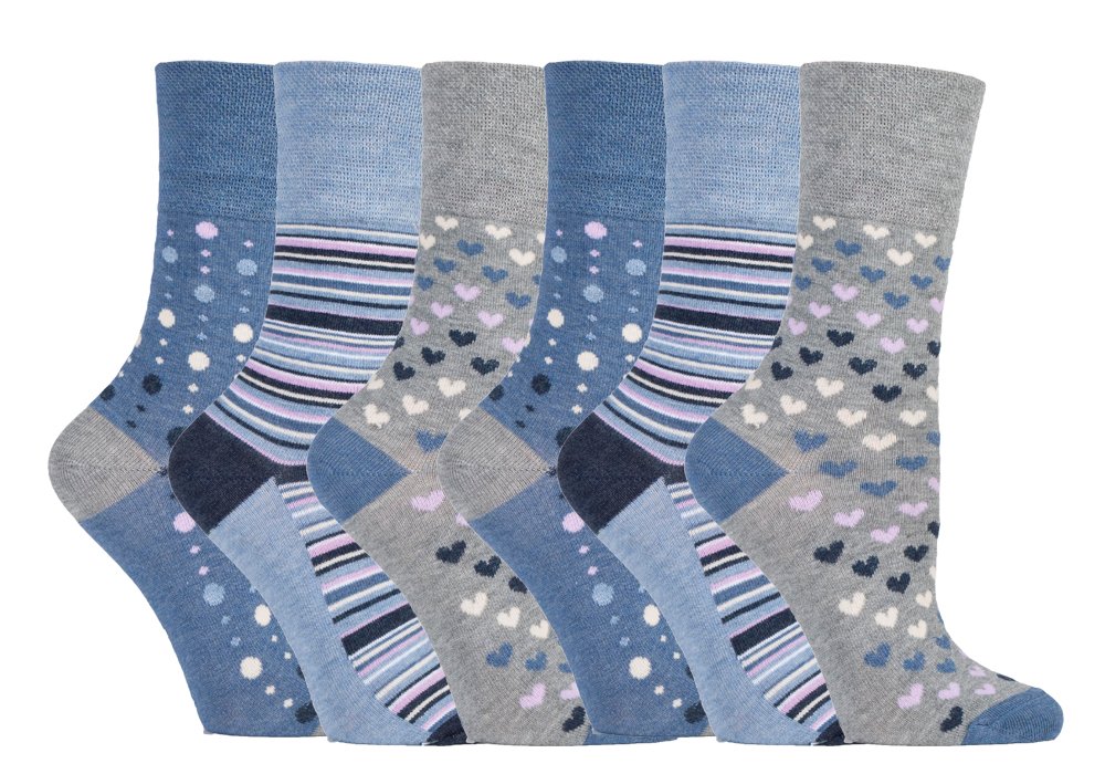 SOCK SHOP GENTLE GRIP 6 Pairs Gentle Grip Bamboo socks (RM35), 4-8