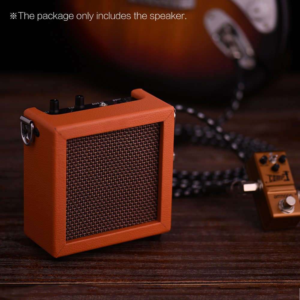Amplificador de ukelele para bajo de guitarra con batería de alta sensibilidad, 3 W, 9 V, con control de tono de volumen