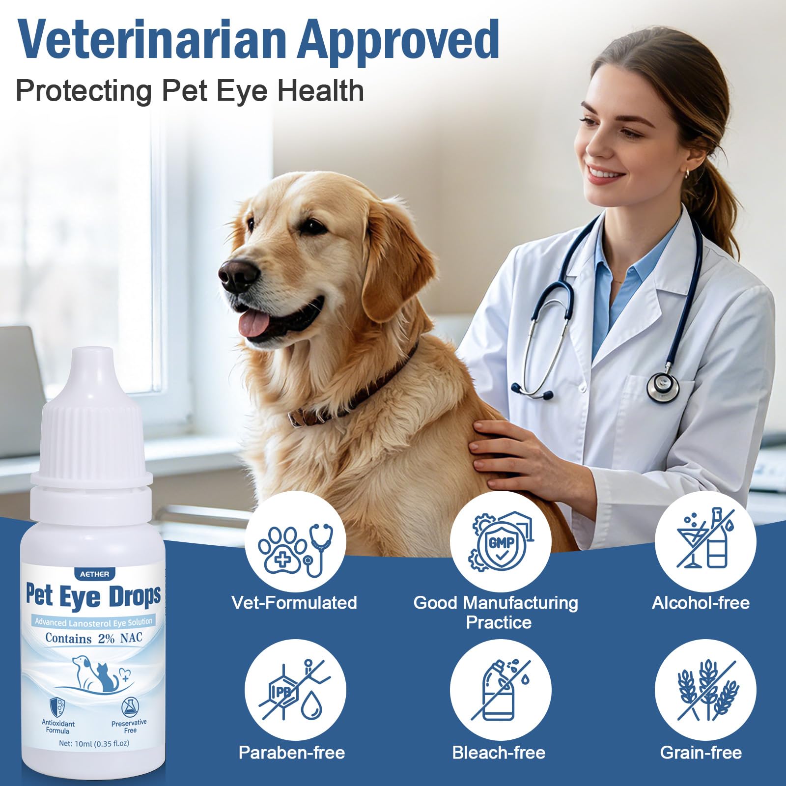 AETHER Cataract Eye Drops for Dogs – Improve Vision Clarity & Comfort, Preservative-Free, Natural Formula for Dogs — Amazon image 6