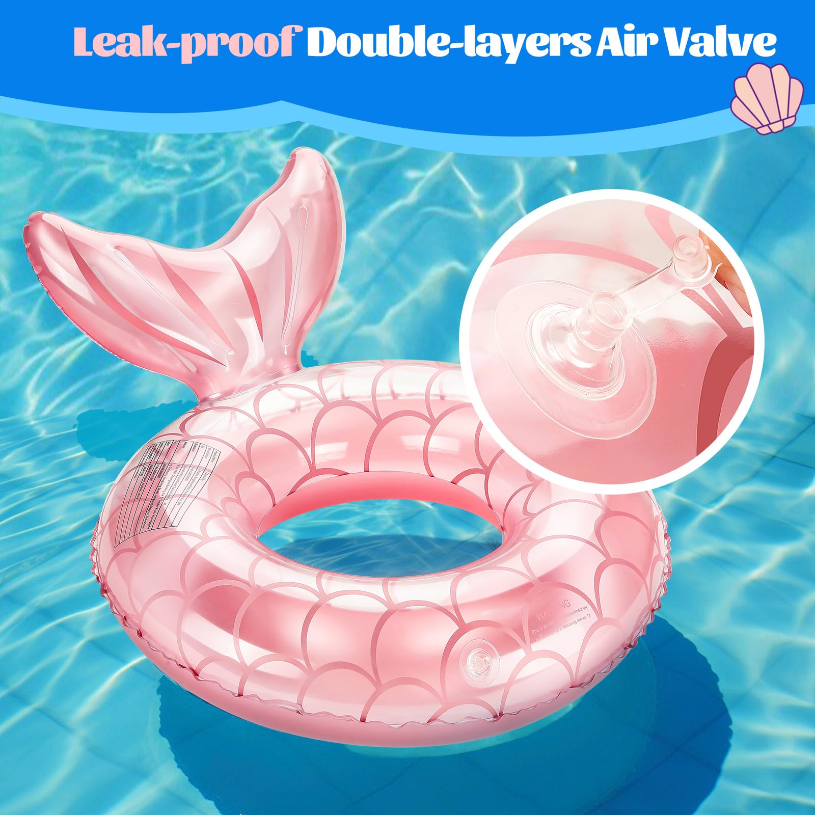Anneau De Natation MoKo à Paillettes – Bouée Ronde PVC Gonflable 90 Cm, étincelante, Pour Enfants Et Adultes, Fête De Piscine