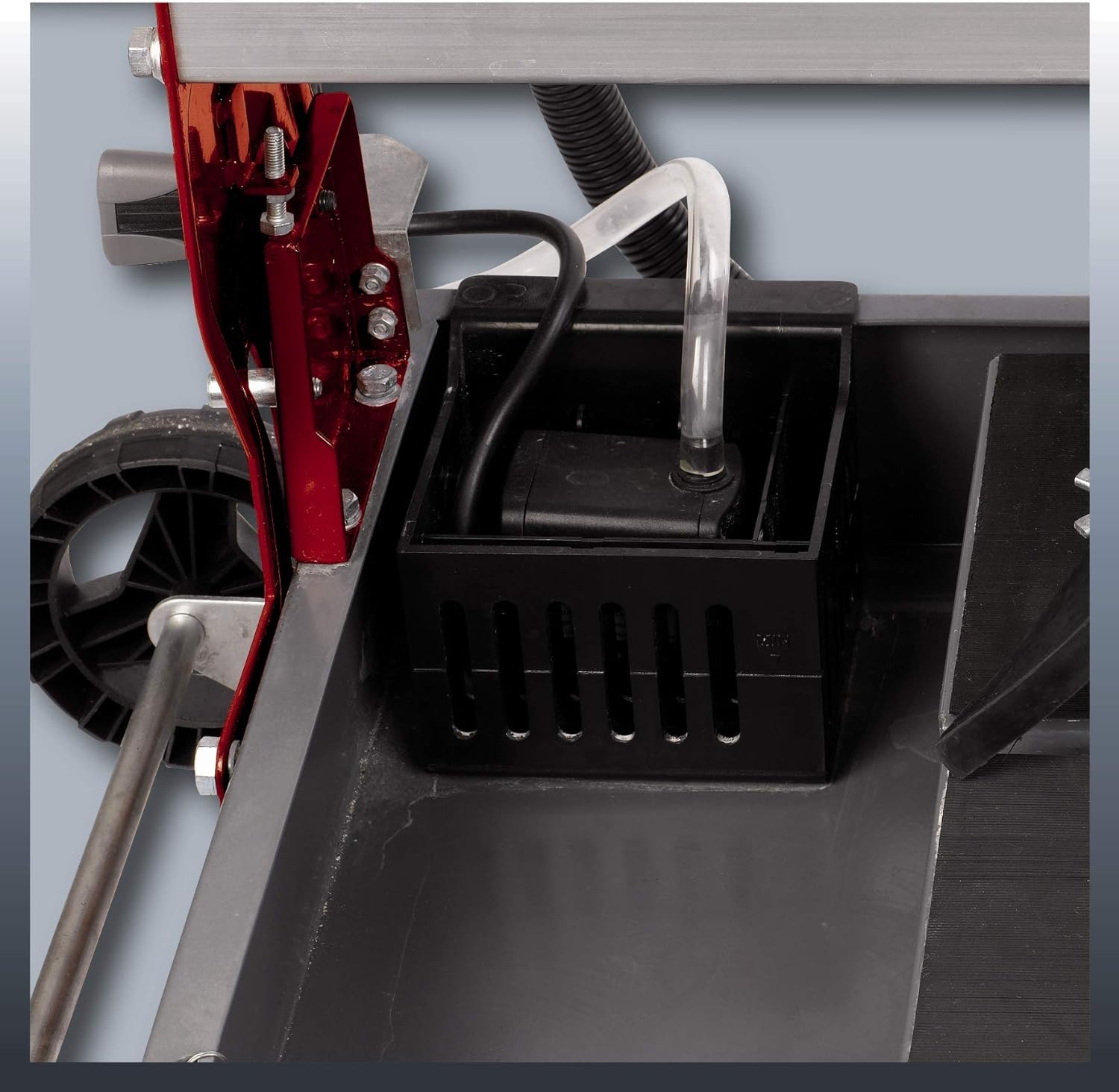 Einhell 4301220 - Mesa de corte ceramico refrigerada por agua TE-TC 920 UL Expert, 900 W, 240 V, disco de diamante 200 x 25,4 mm, rojo2