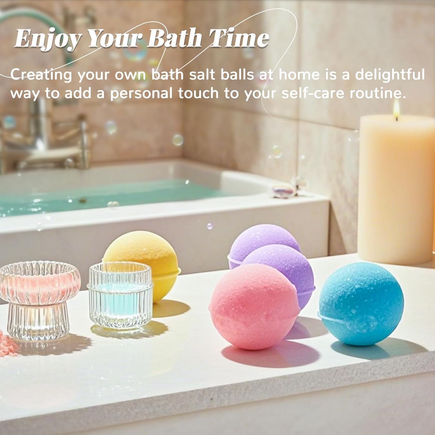 Bath Bomb Press Machine-2 Molds Easy Press Bath Bomb Machine DIY Soap Making for Adults Beginners (Orange)
