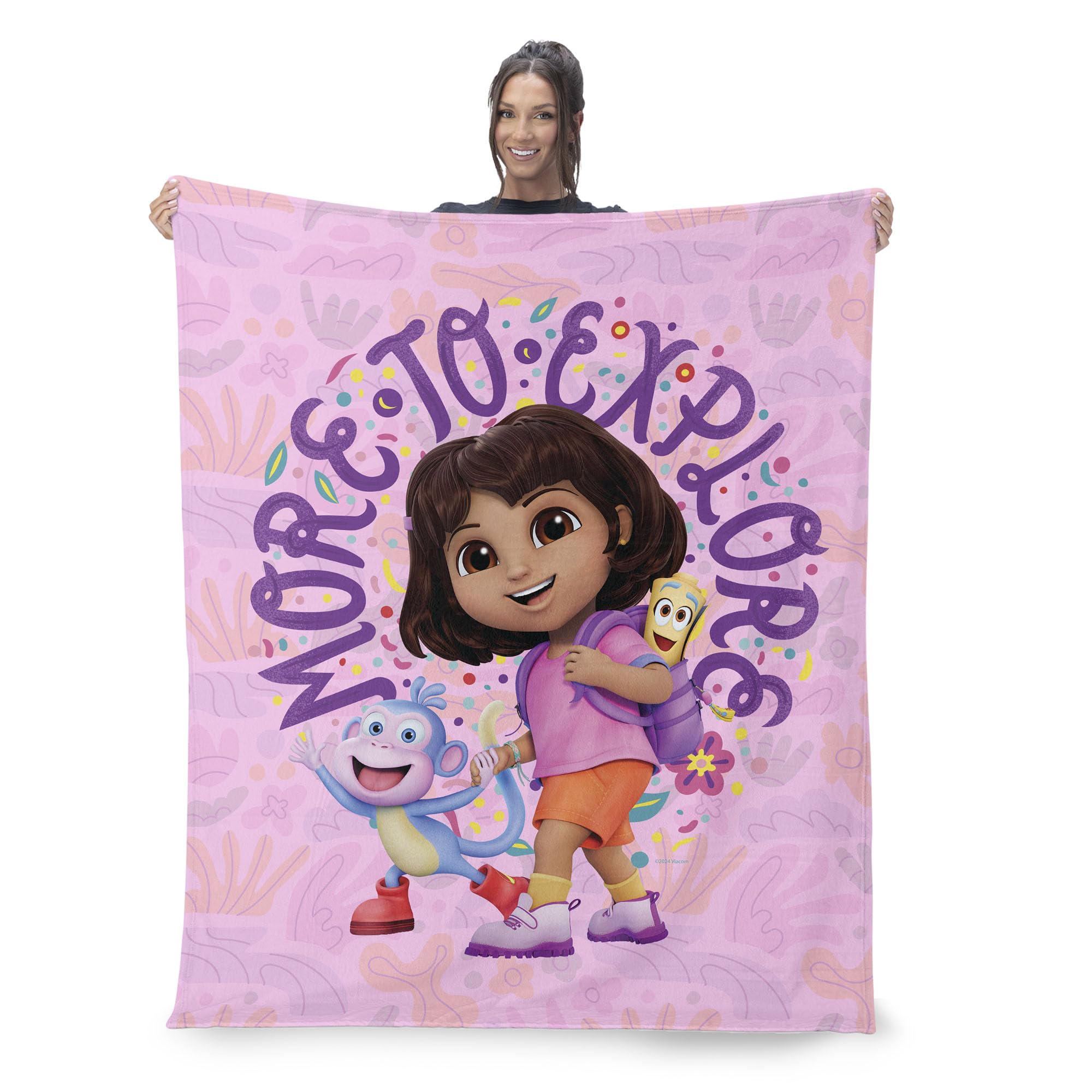 Dora The Explorer More to Explore Silk Touch Throw Blanket, Soft