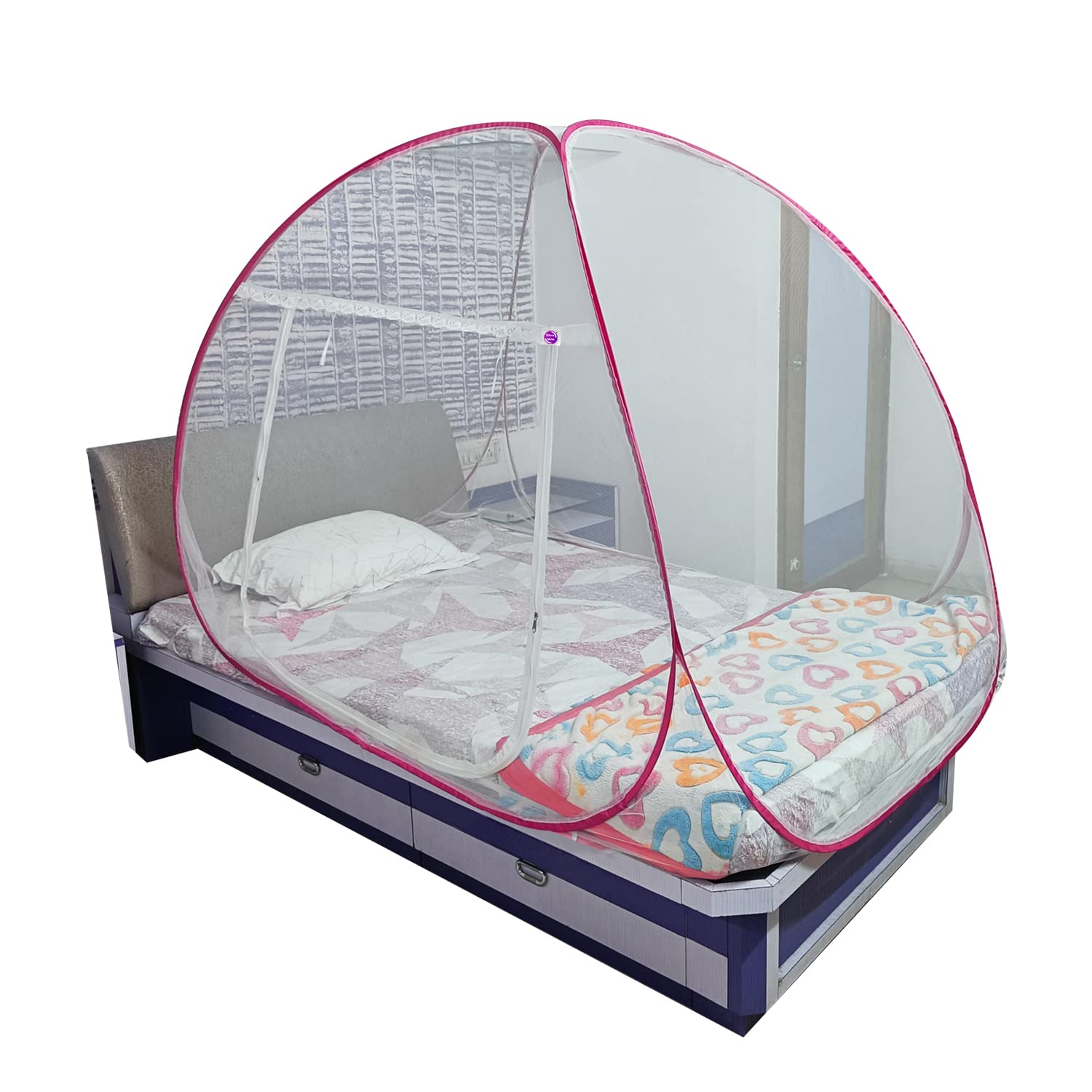 See full amazon price history chart for Mosquito Net for Double Bed | King Size Foldable Machardani | Polyester 30GSM Strong Net Steel Wire (Single Bed, White-Pink) Mosquito Net for Double Bed | King Size Foldable Machardani | Polyester 30GSM Strong Net Steel Wire (Single Bed, White-Pink) (B0BRG71RXG) Amazon Price History, Amazon Price Tracker