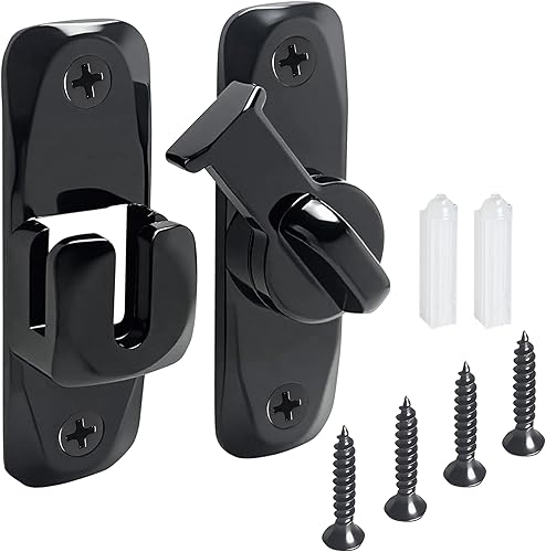 Cerradura de puerta de granero de 90180 grados, pestillos de puerta abatible antioxidante para puerta corrediza de granero, baño, ventana, gabinete