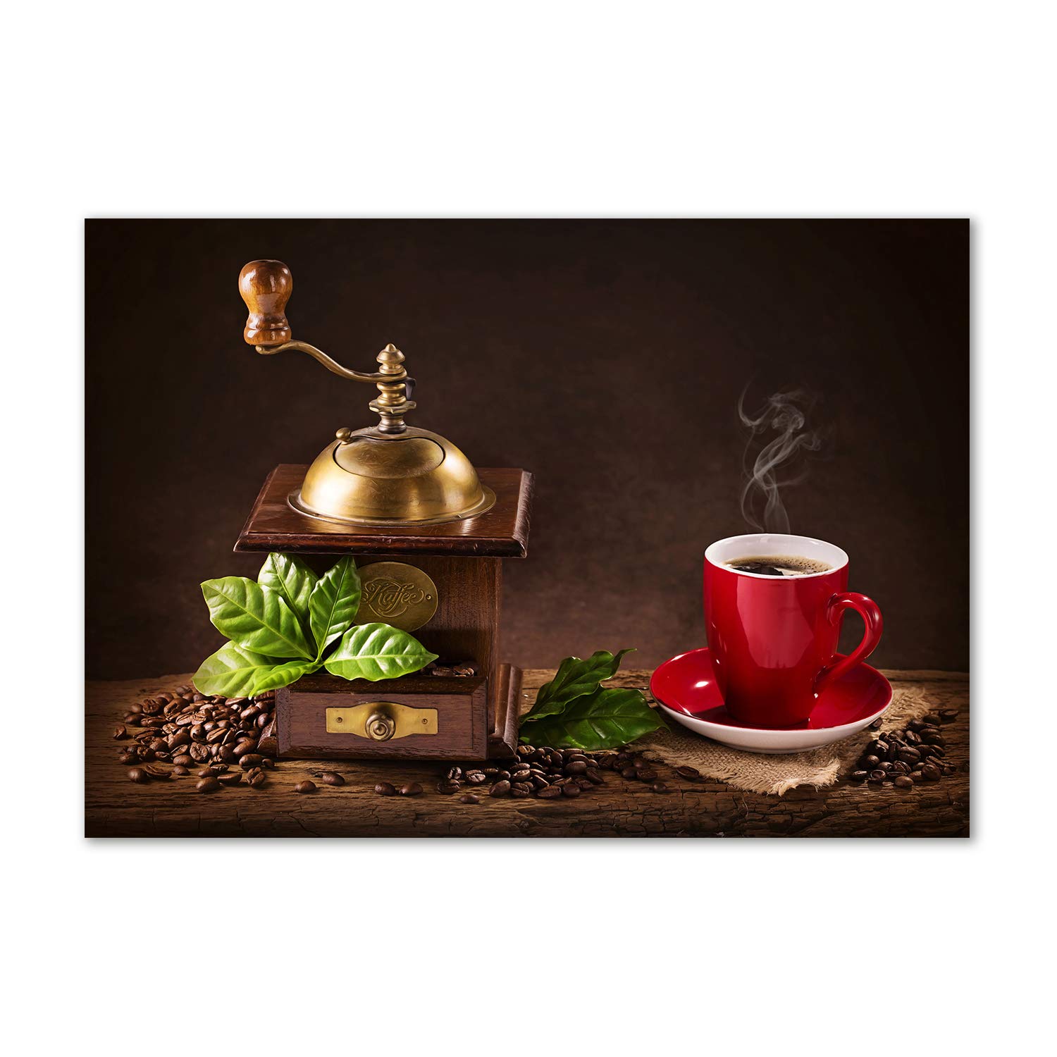 Tableau acrylique haut de gamme Café y Molino au fini brillant miroir