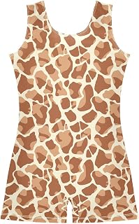 Gymnastics Leotards for Girls Dance Unitards with Shorts Tumbling Active Biketards Outfits for Toddler Kids 2-10 T