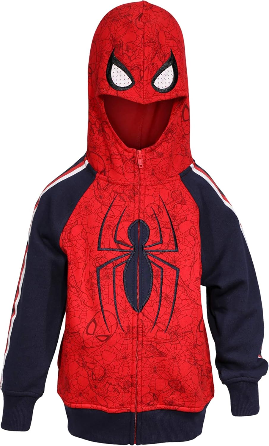 Spiderman Hoodie with Built-in Mask for Kids Black Brazil Ubuy