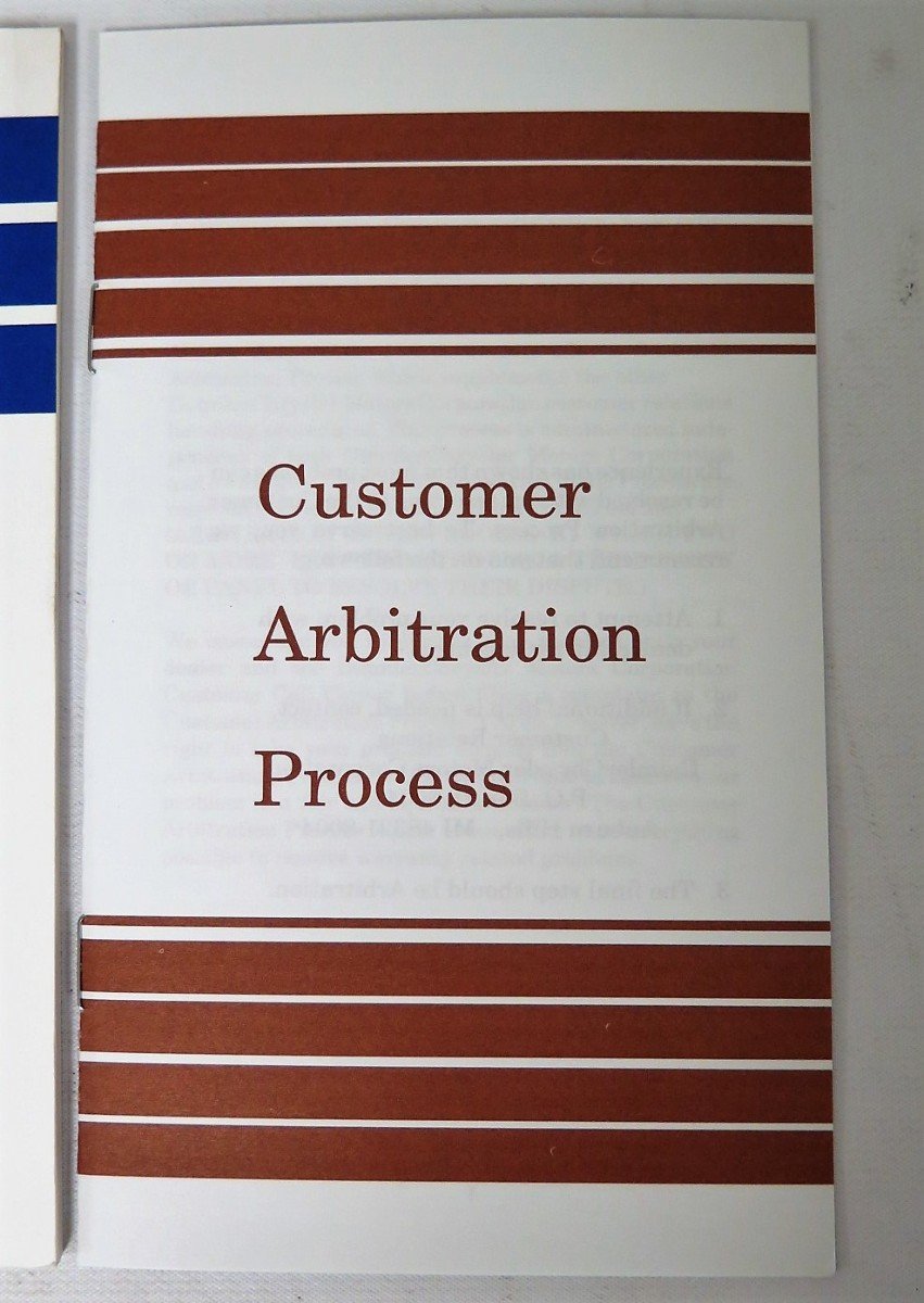 Customer Arbitration Process document