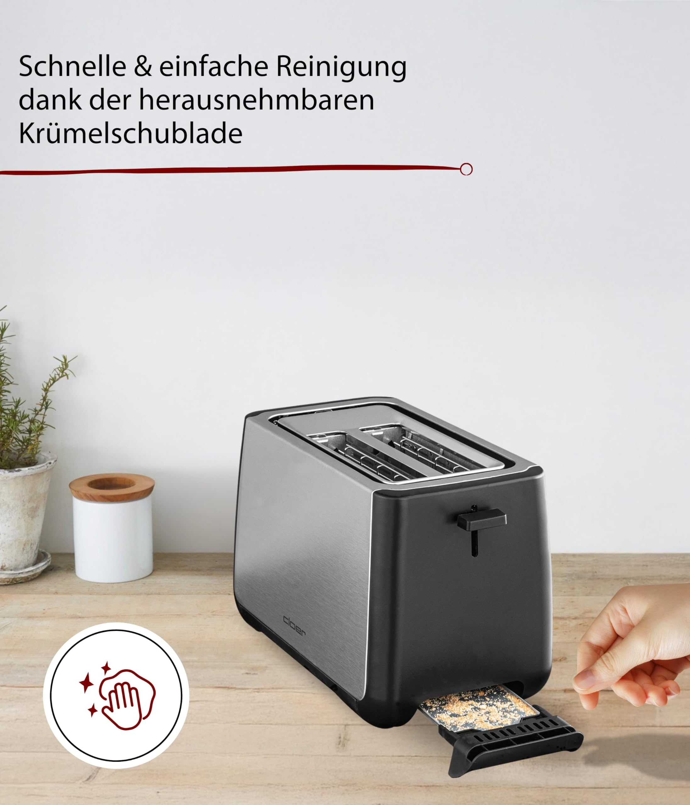 Cloer 3569 Toaster für 2 XXL-Toastscheiben – Bild 4