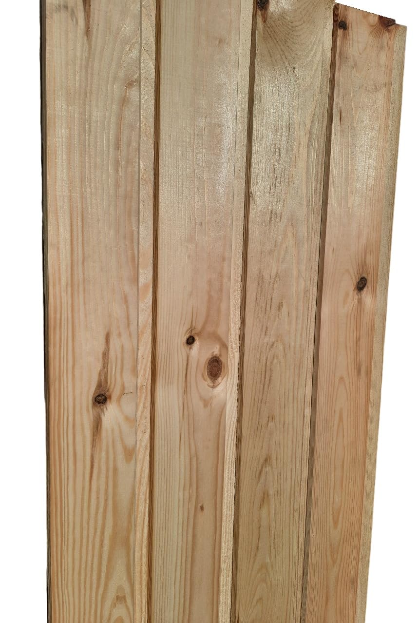 AZZAP Profilbretter Profilholz Fassadenprofil Fasebretter Kiefer Klasse C 16x90mm Länge:150cm Holz 20 St.