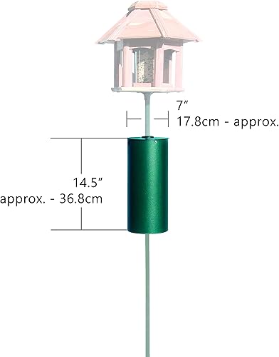 Miniatura 3 de Perky-Pet 341 Metal Ardilla de poste con deflector