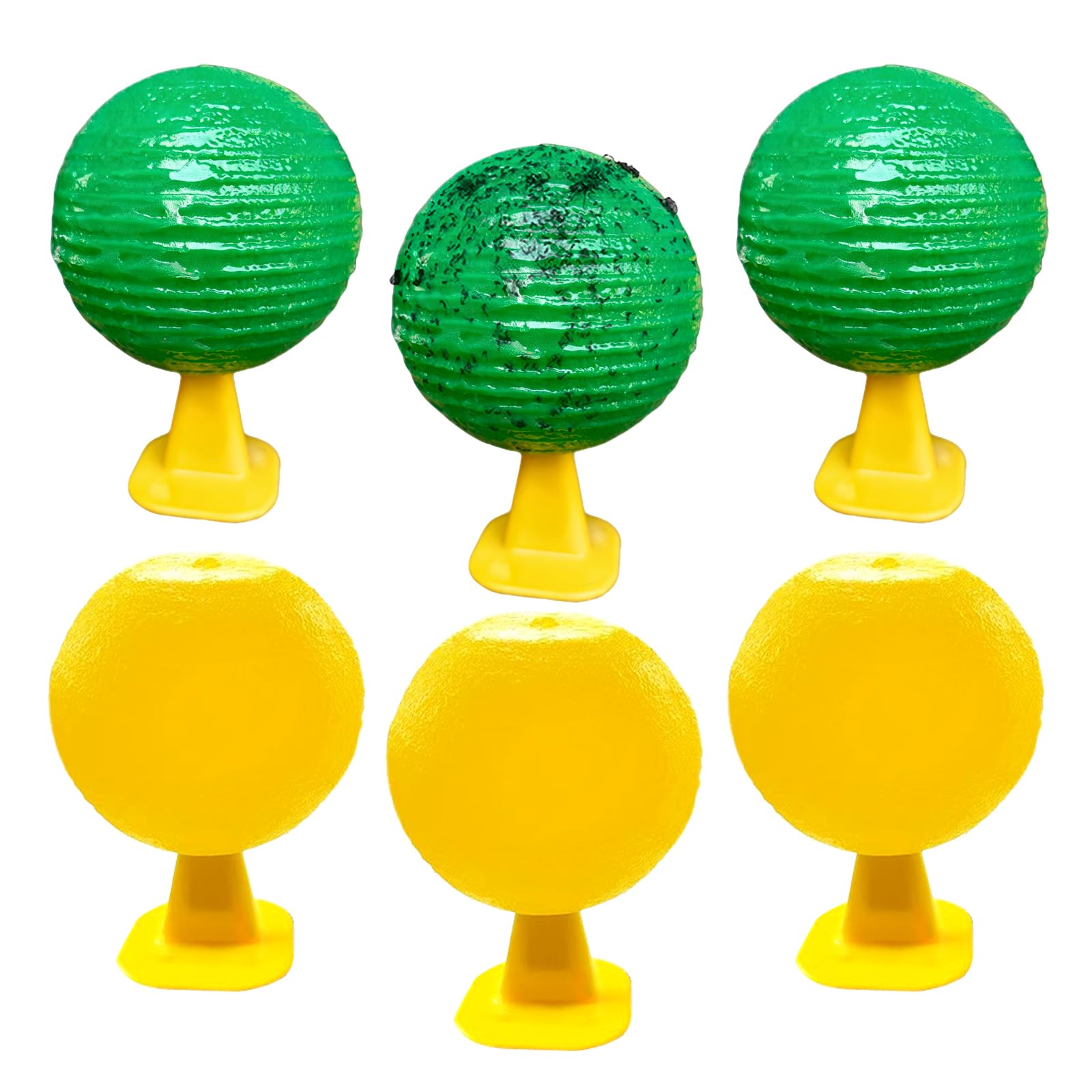 6pcs Fly Catcher Fruit Fly Catcher ultra strong fruitfly trap Sticky Insect Balls insect sticky traps for Fruit Fly Hoverfly Gnat for indoor outdoor kitchens living rooms gardens (combination)