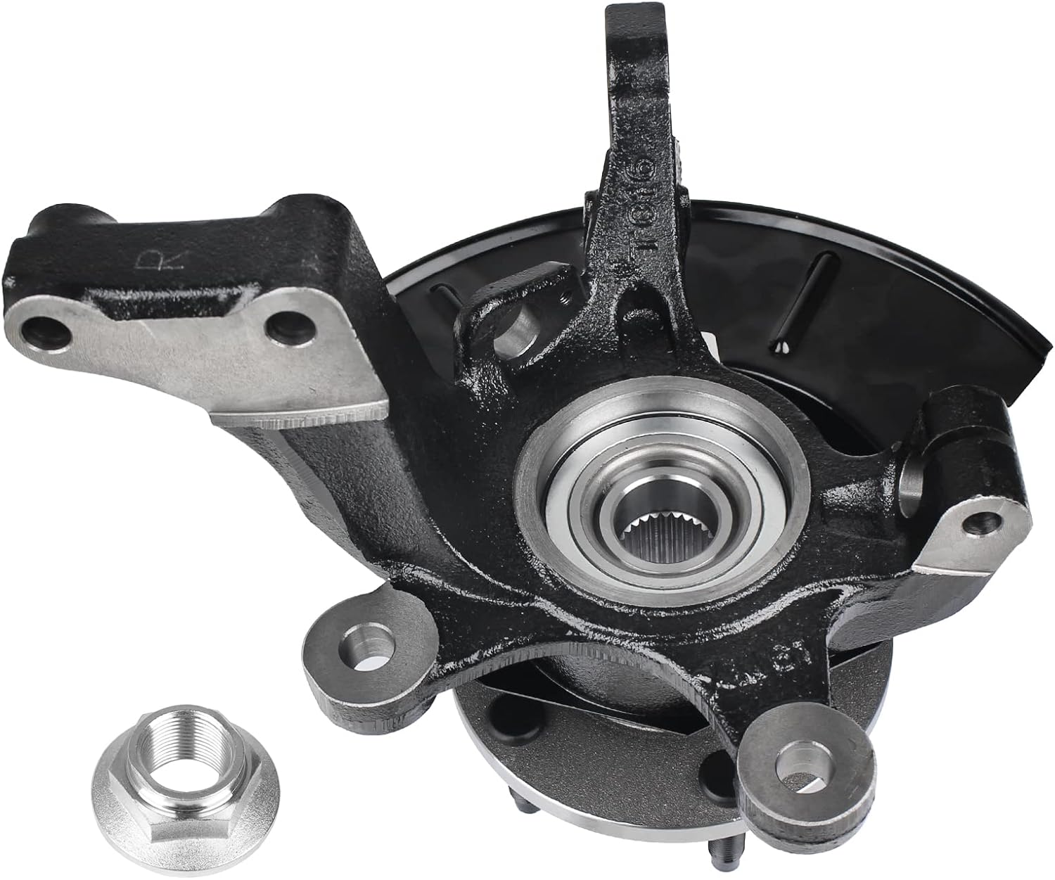 Autoround Front Wheel Hub Steering Knuckle Assembly Fit for Ford Escape 2001-2012, Mazda Tribute 2001-2011, Mercury Mariner 2007-2011, Replace# 698-404, Right Passenger Side
