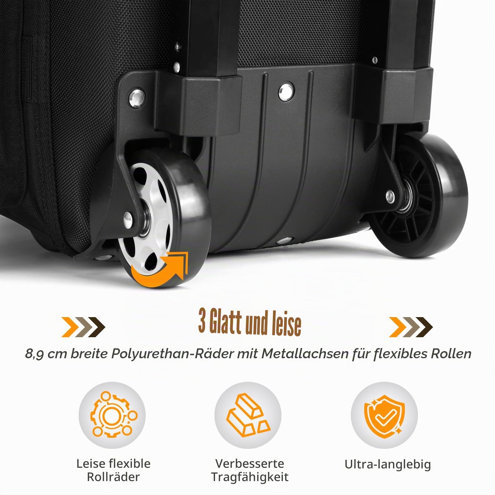 Aisthtea 2-3 Ball Bowling Bag with Wheels, Rolling Trolley Bowling Bags with Large Separate Shoe Compartment and Oversized Accessory Pocket
