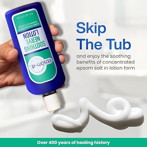 Miniatura 6 de EPSOM-IT Loción calmante para los nervios Rollerball Crema superconcentrada de sulfato de magnesio fortificada con árnica, capsaicina y aloe vera