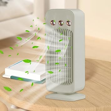 Portable Mist Fan Double Motor Shaking Head Air Cooler | Bedroom Portable Water Cooling Fan for Workplace, Home, Dormitory, Bedroom, Outdoor, Bathroom, Living Room, Gym, Car, School
