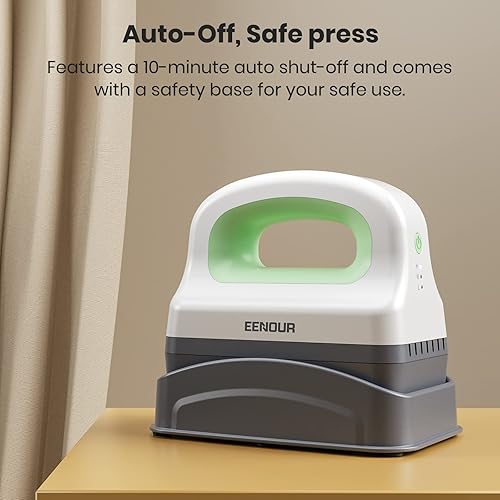 Miniatura 4 de EENOUR Prensa de calor para sombreros con placa de calor curvada de 3.5 x 5.5 pulgadas, bases seguras y de presión para todo tipo de sombreros,