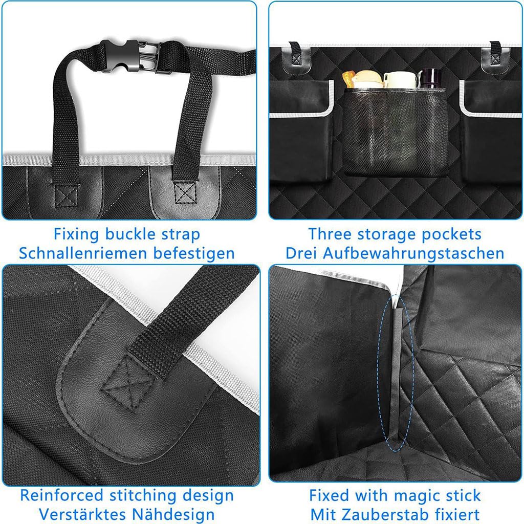 Telo Auto per Cani per Toyota Yaris Yaris Cross 2020 2022-2026 | Protezione Bagagliaio Auto Impermeabile e Resistente Telo Macchina per Cani,A