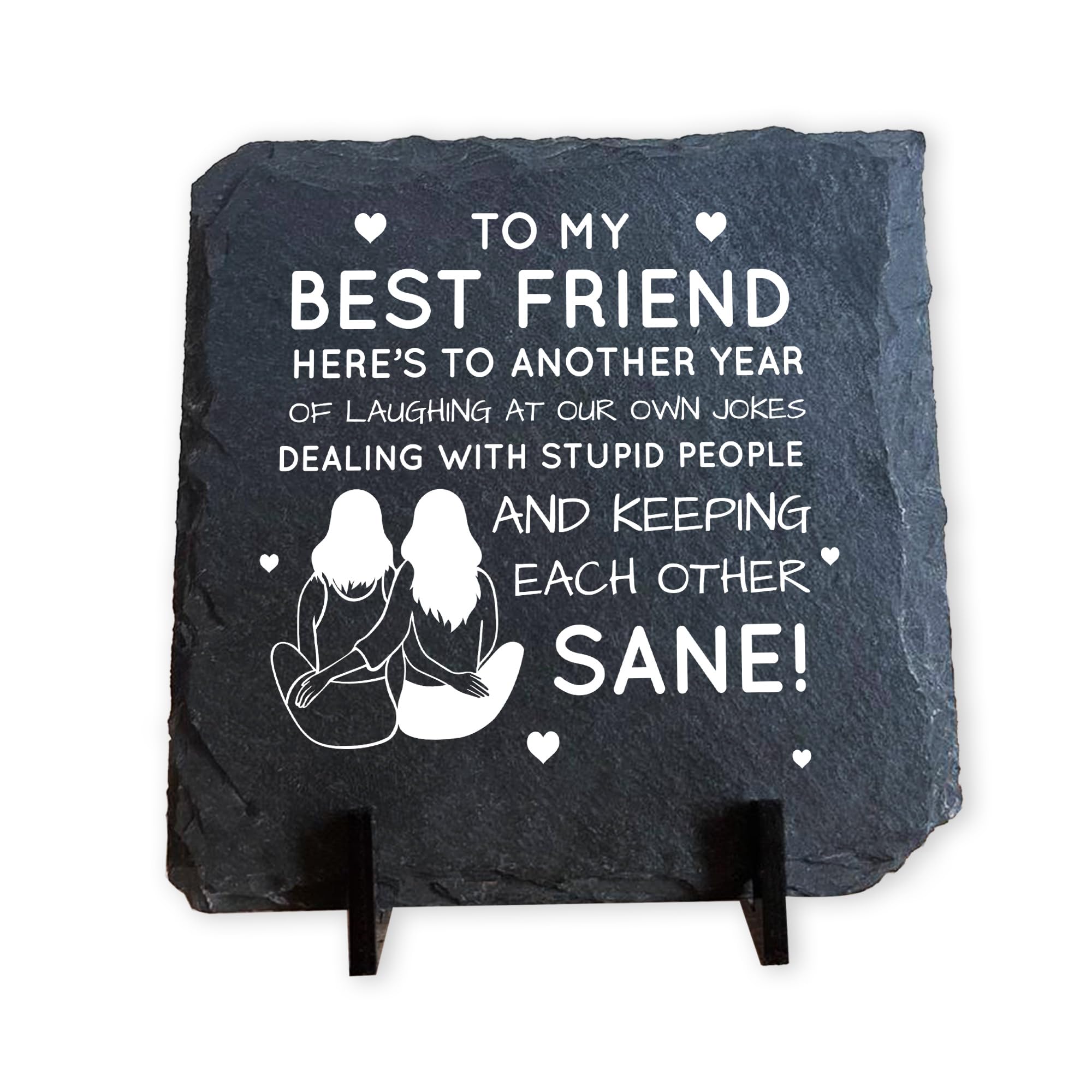 Red Ocean Funny Friendship Plaques For Women Slate Standing Plaque Best Friend Christmas Birthday Best Friend Plaque THANK YOU FOR HER Idea Women Keepsake