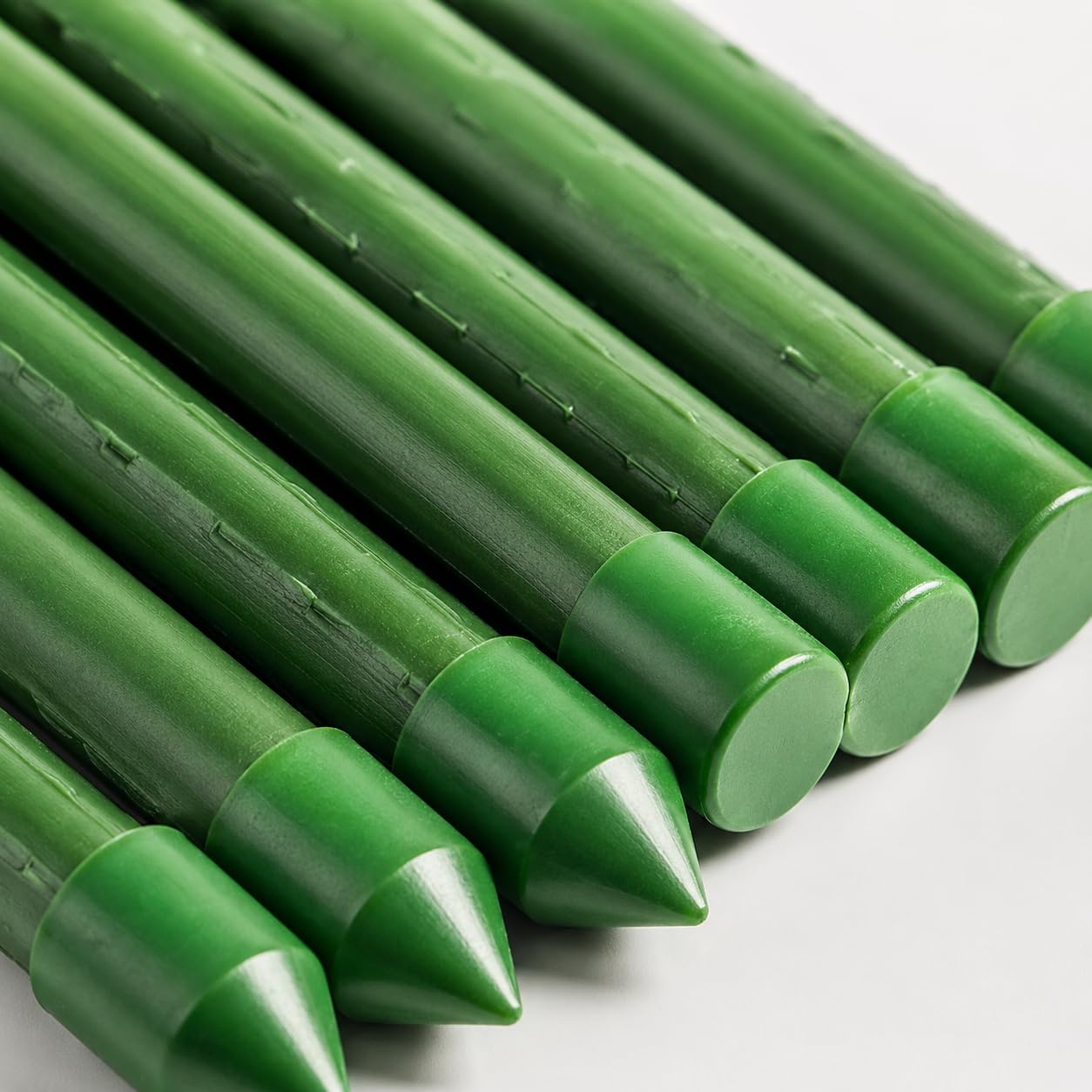 Tuteur Plante Grimpante, Acier Plastifié Ondulé pour Croissance des Plantes, Support Robuste pour Jardin et Intérieur, 10 Pièces, Moderne et Simple, diamètre 16mm, Longueur 90cm, 10 pièces