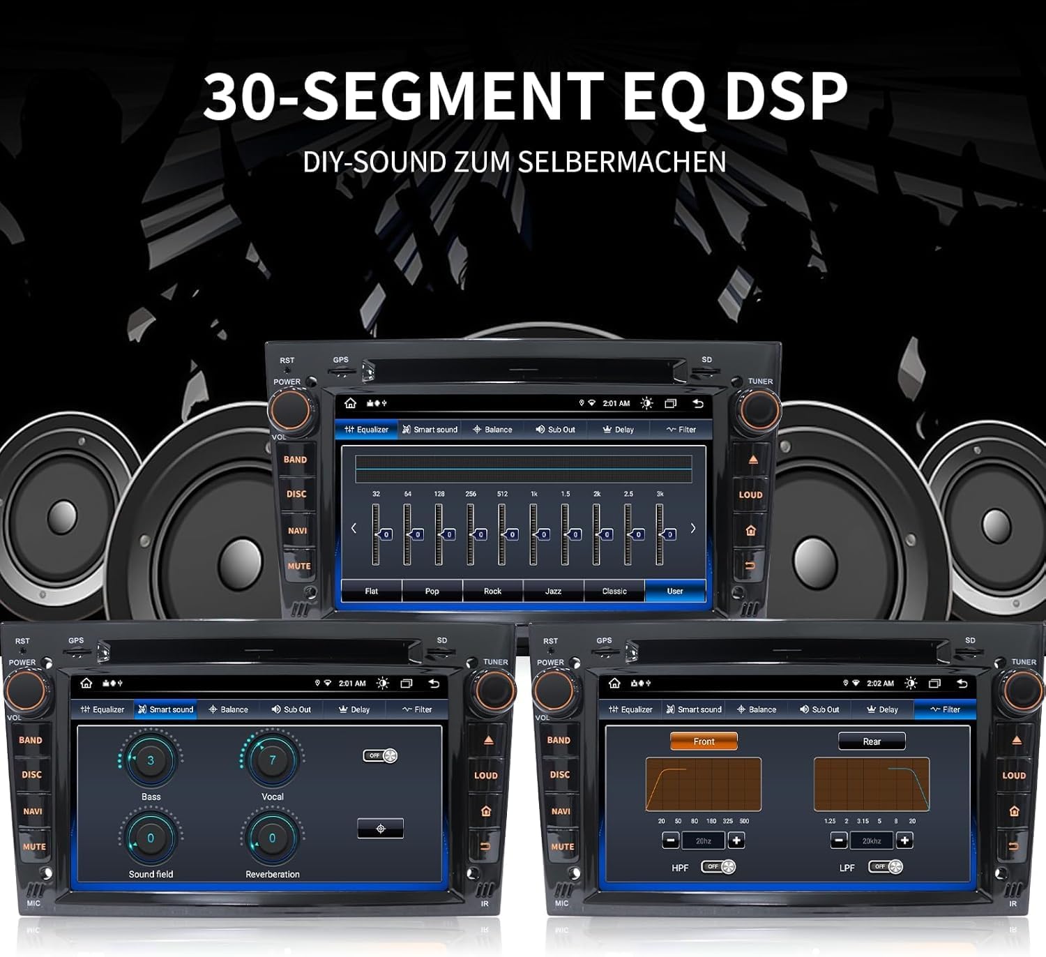 4G+64G 8" Android 15 Autoradio mit Navi für VW T5 Golf 5 6 Polo Sharan Seat Passat Tiguän, Doppel din Radio IPS Bildschirm Mediareceiver mit CarPlay Android Auto Bluetooth PDC RDS CD Kamera