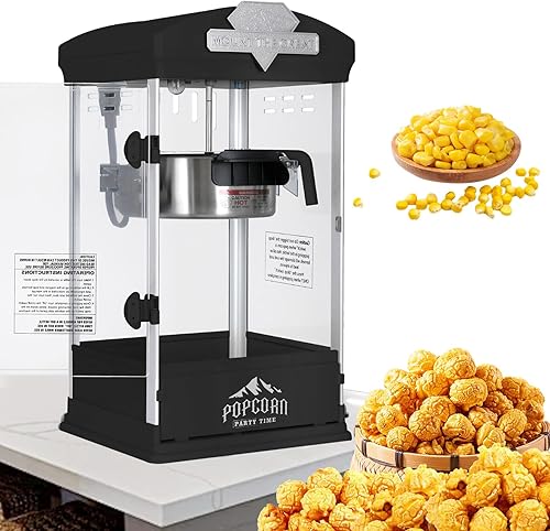 Miniatura 9 de Máquinas portátiles de palomitas de maíz para encimera, máquina vintage para hacer palomitas de maíz con hervidor de 8 onzas, máquina de palomitas