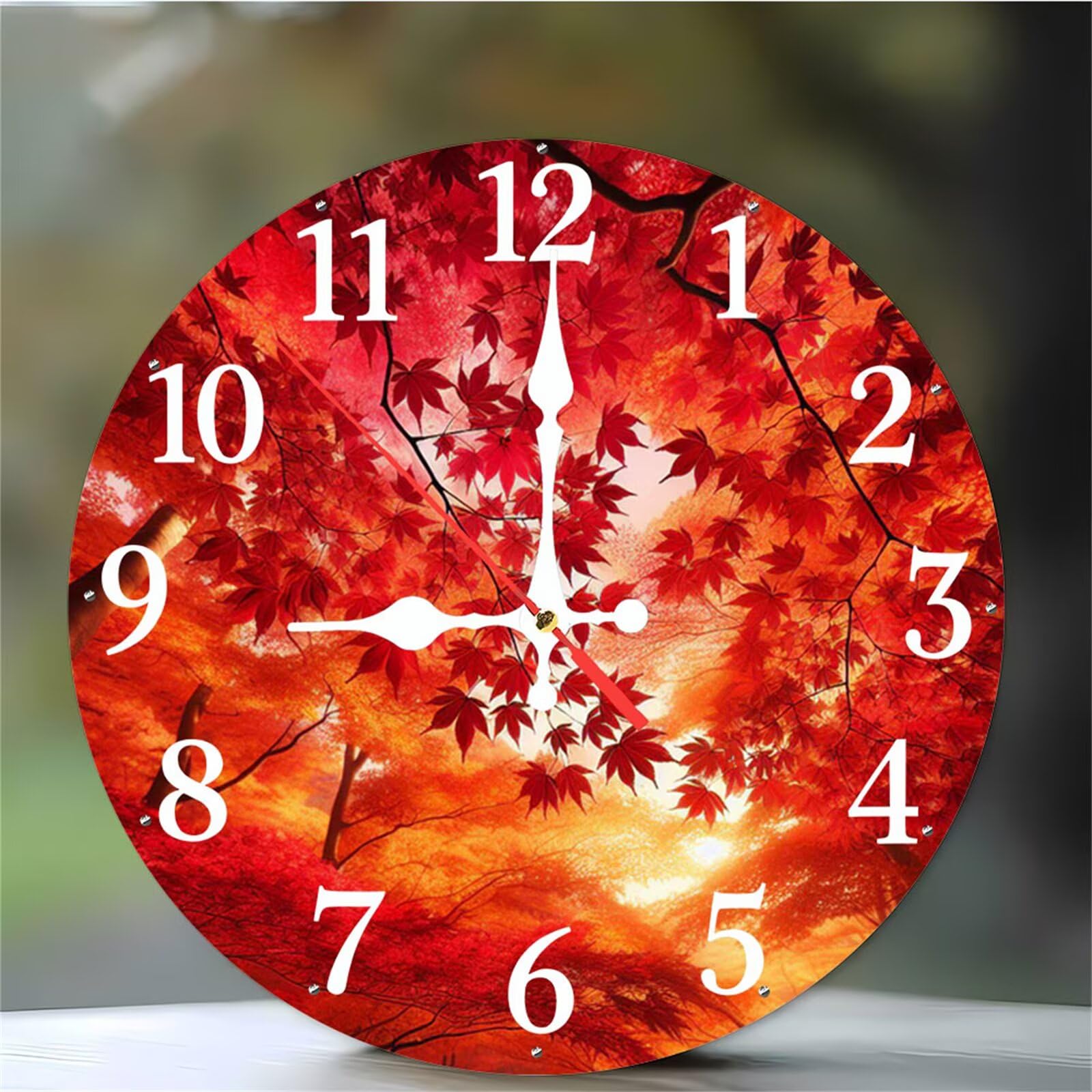 Horloge murale silencieuse à quartz 12 pouces à pile sans aucun tic-tac