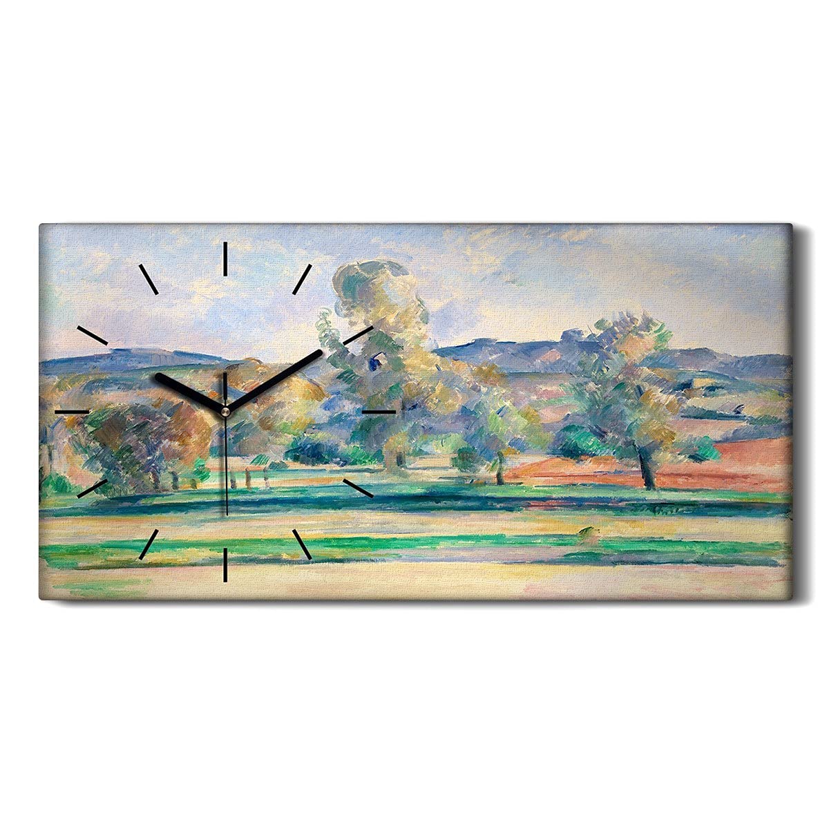 Horloge sur Toile Ne Pas Tic Tac en Silence Décoration Art Moderne