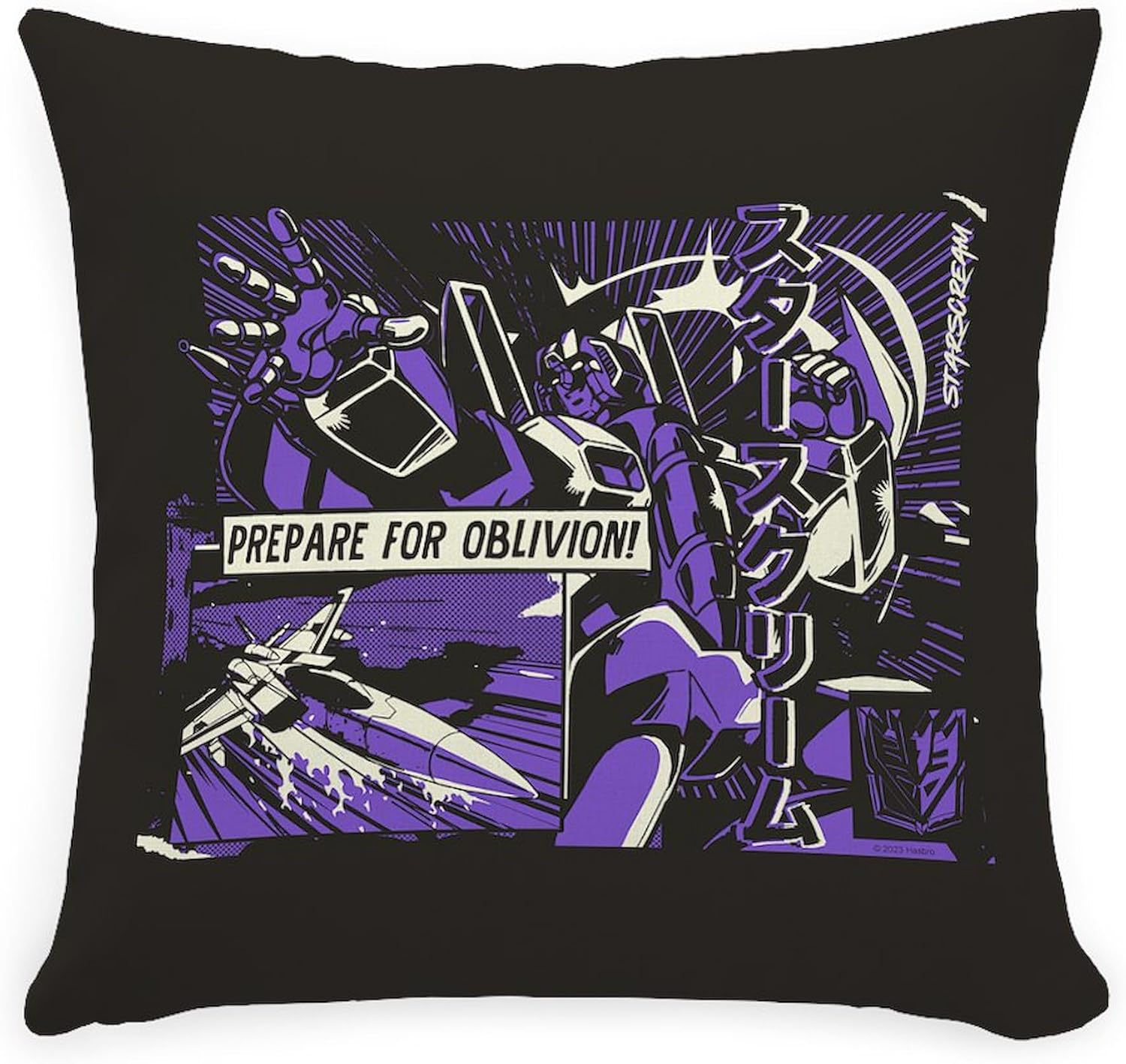 CafePress Transformers Starscream Oblivion Square Pillow, Decorative Accent Pillow Woven