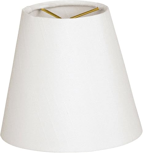 Royal Designs, Inc. Lámpara de araña de tapa dura Empire Basic Shade CS-901-6WH, blanco, 4 x 6 x 5.5 Royal Designs, Inc. Lámpara de araña de tapa dura Empire Basic Shade CS-901-6WH, blanco, 4 x 6 x 5.5