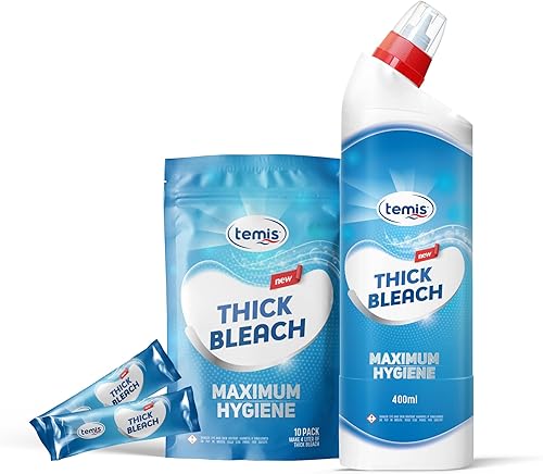 Temis Blanqueador grueso - Líquido limpiador de inodoro para baño (4 litros)