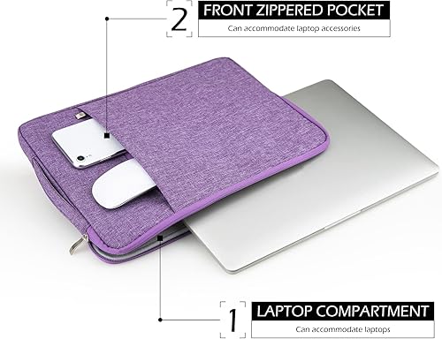 Miniatura 3 de MicaYoung Funda protectora para portátil de 15 pulgadas con bolsillo frontal retráctil con asa de transporte para MacBook Pro A17071990 de 15
