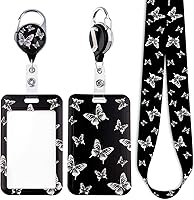 Vista 19 de Soporte para tarjetas de identificación de conciencia sobre el autismo y clip de carrete retráctil, lindo cordón para llaves de rompecabezas