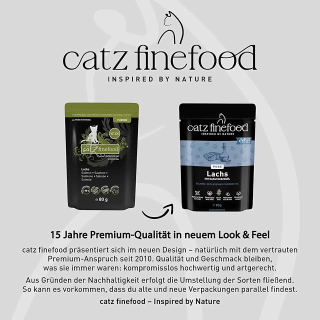 Foto 4 de 8 de catz finefood Purrrr Salmon Monoproteína Comida húmeda para Gatos N° 105 para Gatos sensibles a la nutrición
