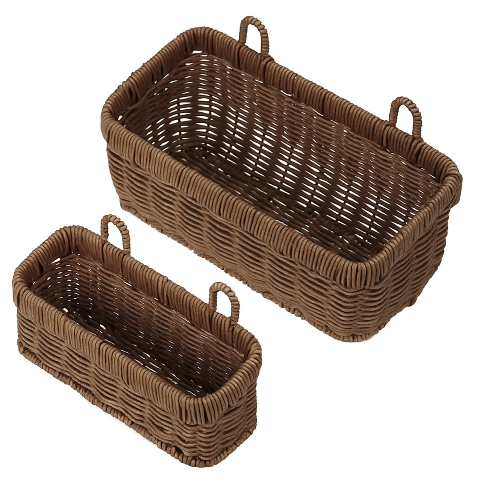 Tioncy Woven Plastic Hanging Wall Baskets