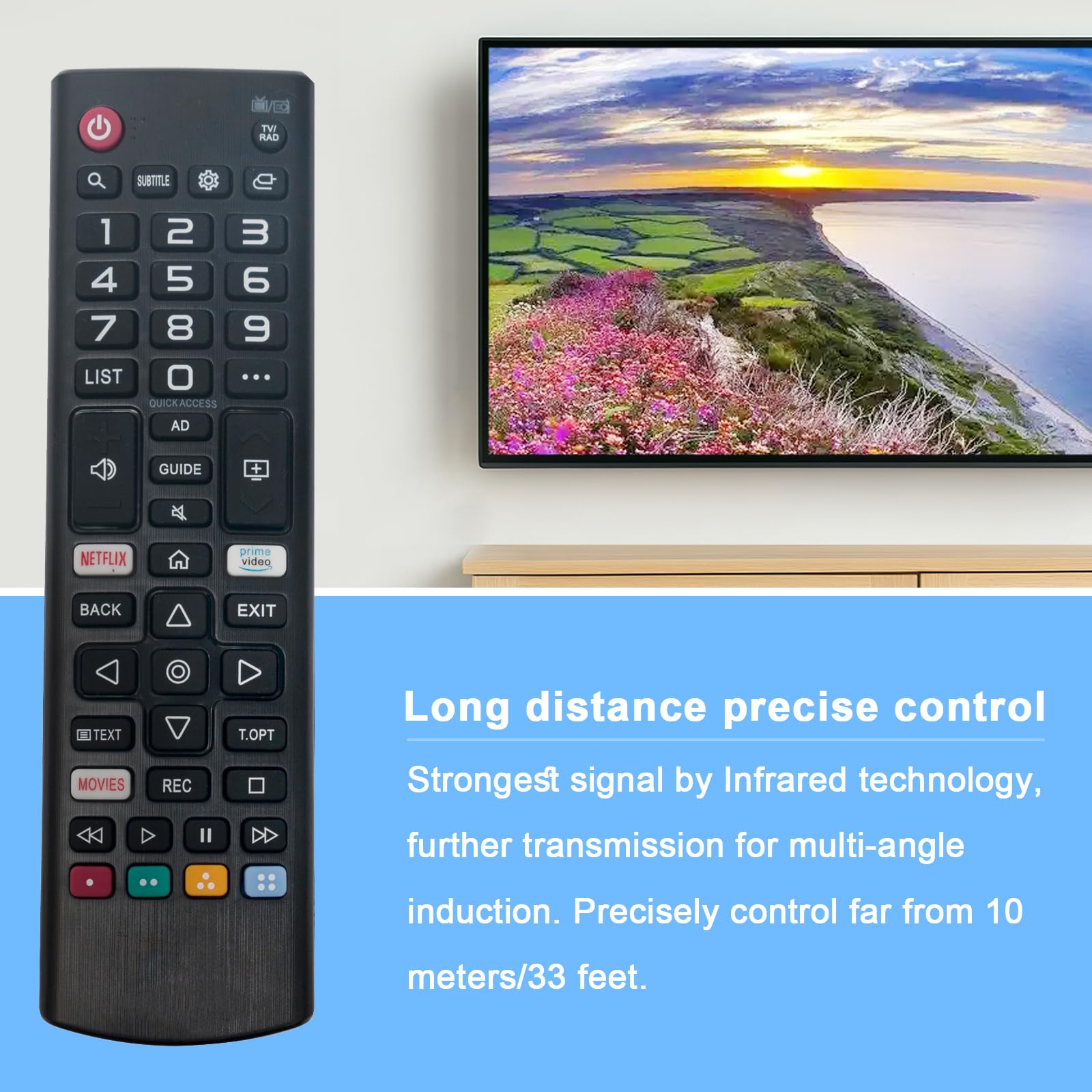 GOUYESHO Telecomando Ricambio AKB75675311 Per TV LG Smart LED - Compatibile 75UM7110, 65UM7100, Ecc - 5