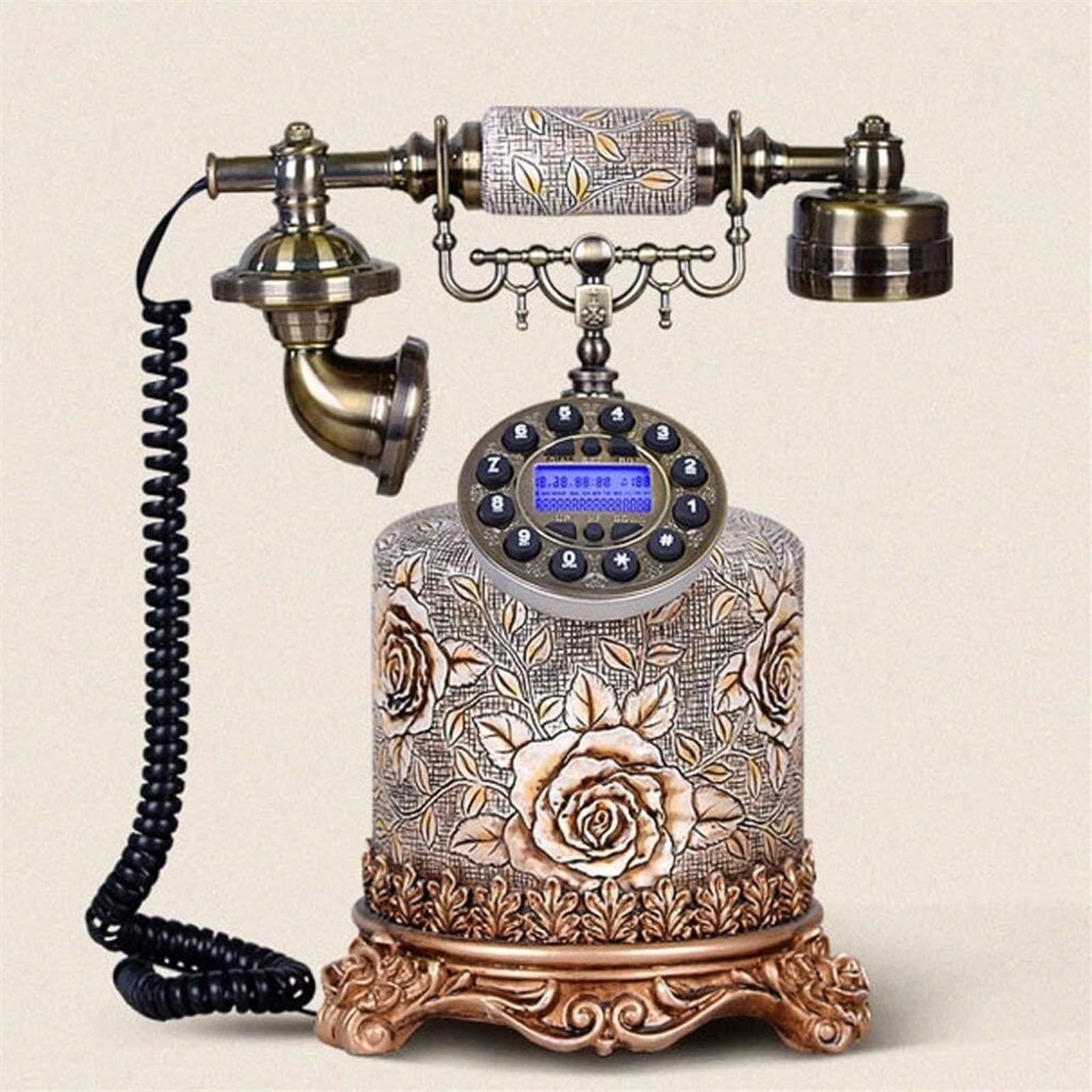 Téléphone rétro créatif ELzEy avec combiné antique européen pour maison et bureau