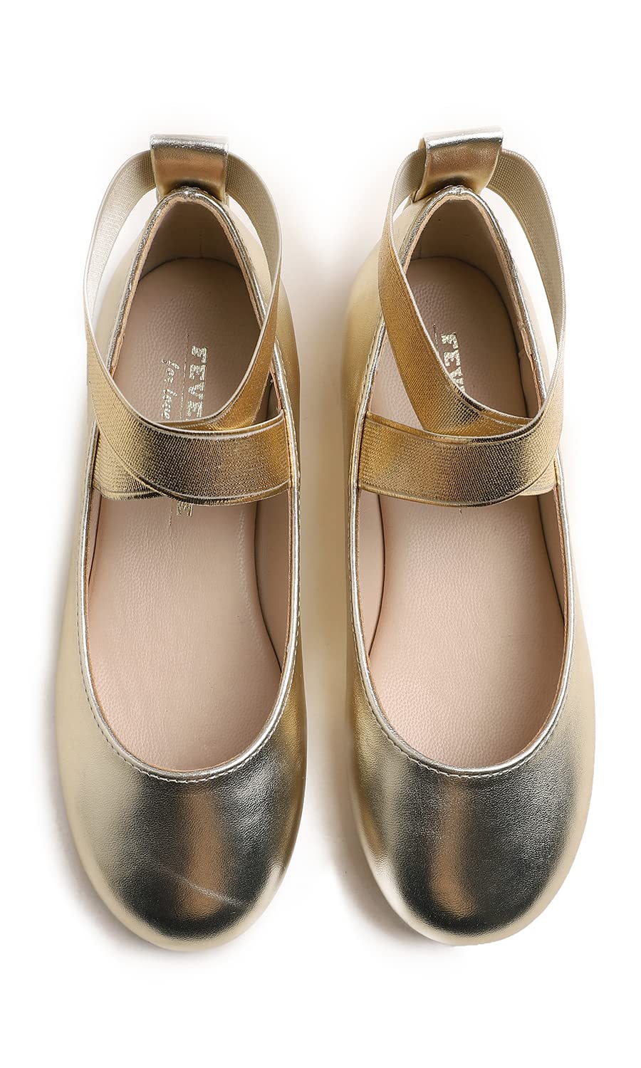 Feversole Kids Filles Mary Jane Strap Chaussures Plates Ballerines Princesse Chaussures Plates Chaussures d'école Plates À Bride