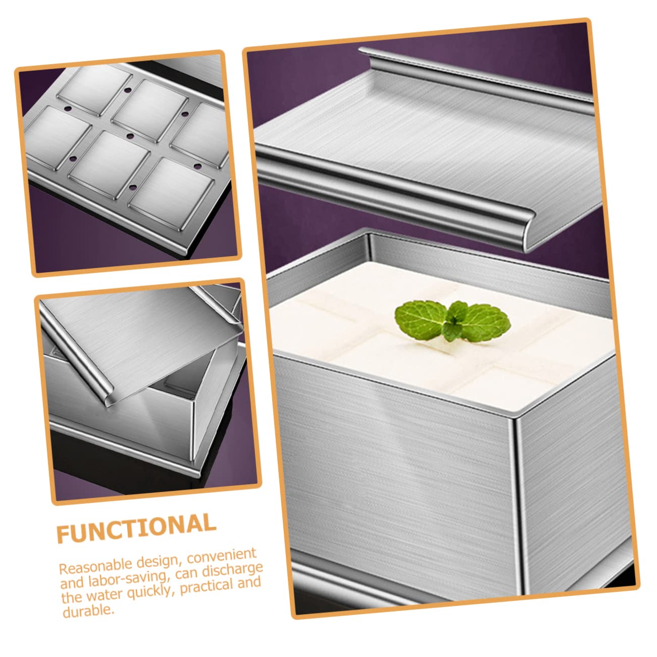 Cabilock Molde Para Tofu Prensador De Tofu Casero Herramienta De Acero Inoxidable