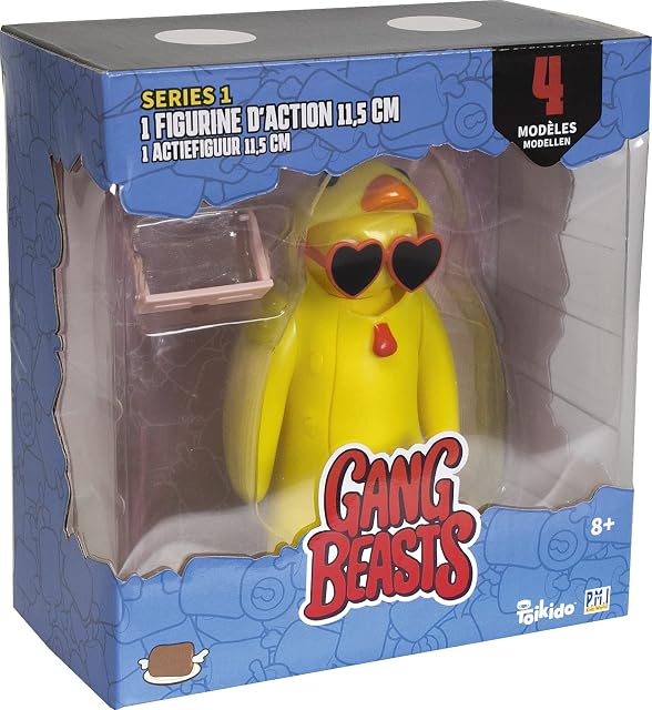 Foto 2 de 2 de Gang Beasts - 1 Figurine Articulée de 11,5 cm - Lot 4 - Figurines de Collection - Jeux Vidéos - Lansay