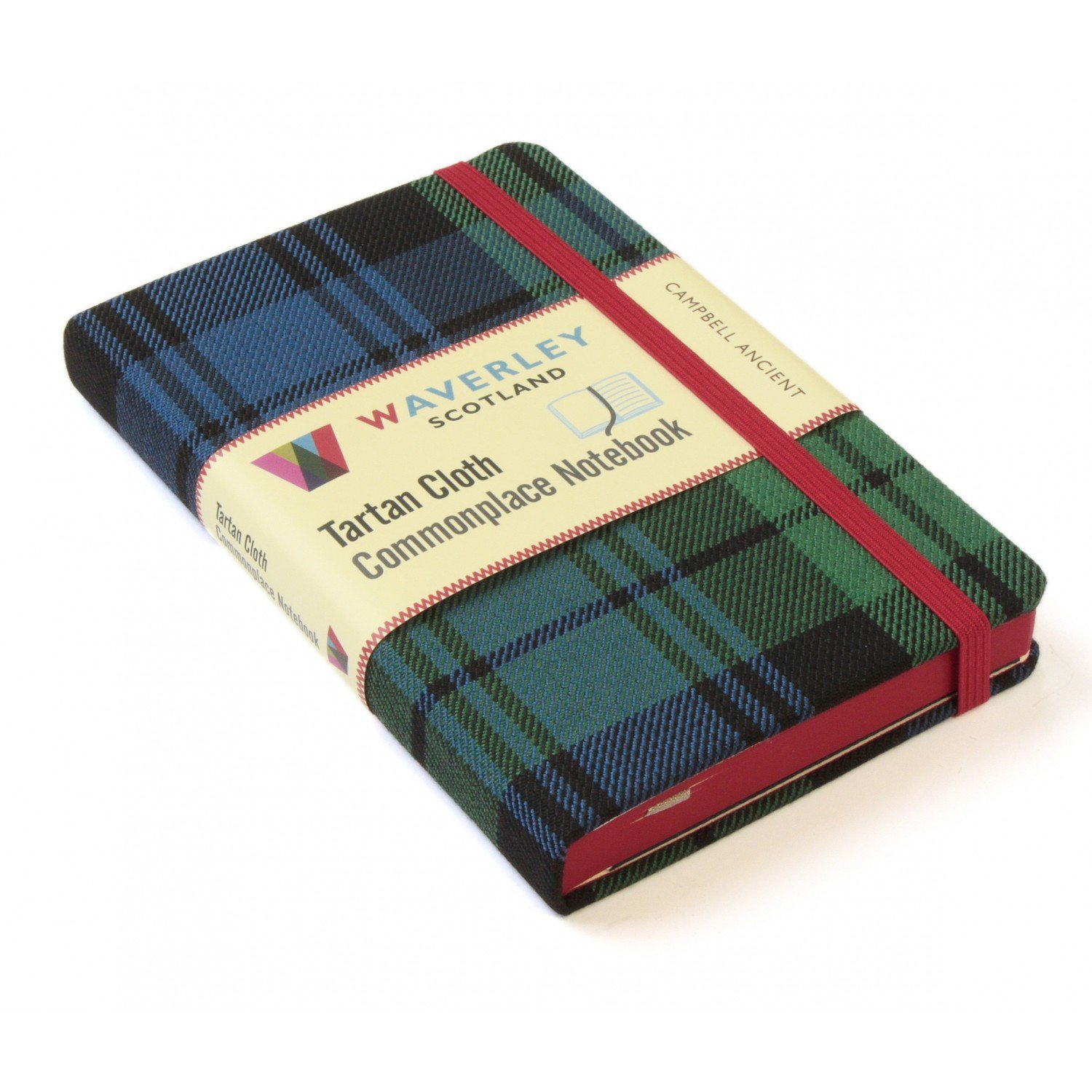 Waverley (M): Campbell Ancient Tartan Cloth Commonplace Pocket Notebook (Waverley Genuine Scottish Tartan Notebook)