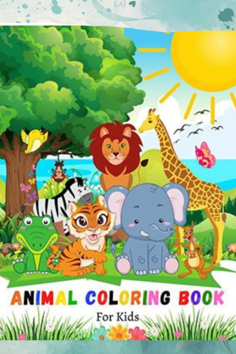 Kids colouring book: Animal