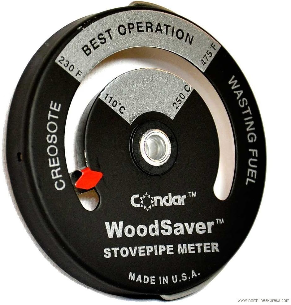 WoodSaver Stove Pipe Thermometer Model 3-16